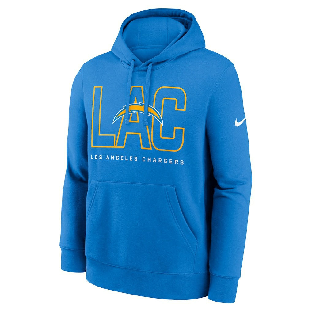 Busted Play Club Fleece Pullover Hoodie - Los Angeles Chargers Hoodies