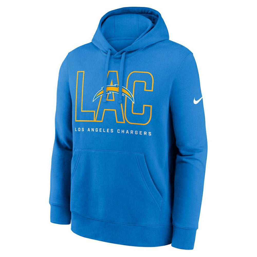 Busted Play Club Fleece Pullover Hoodie - Los Angeles Chargers Hoodies