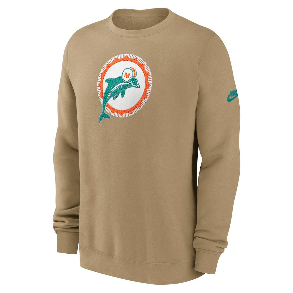 Swing Pass Rewind Club Pullover Sweatshirt - Miami Dolphins Pullover