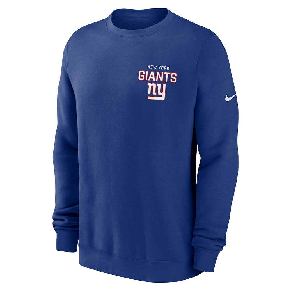 Primetime Club Fleece Pullover Sweatshirt - New York Giants Pullover