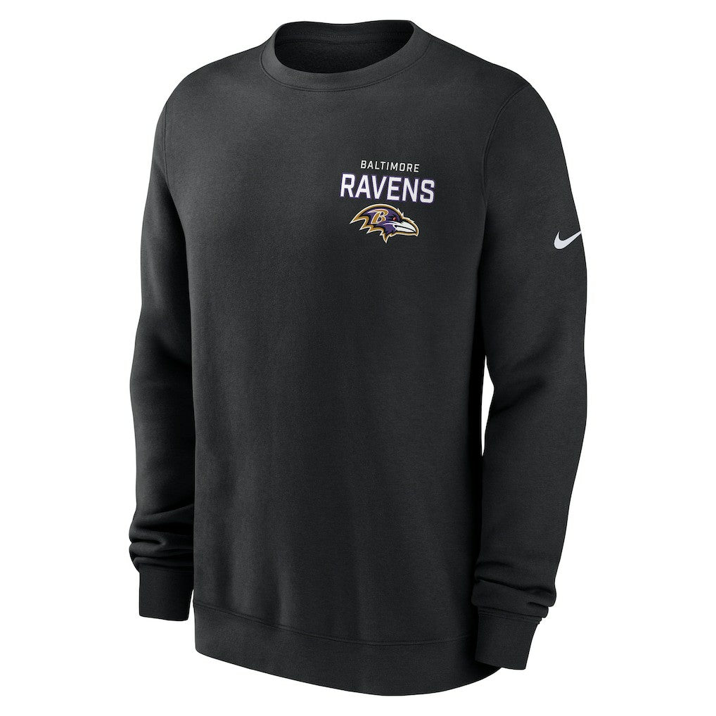 Primetime Club Fleece Pullover Sweatshirt - Baltimore Ravens Pullover