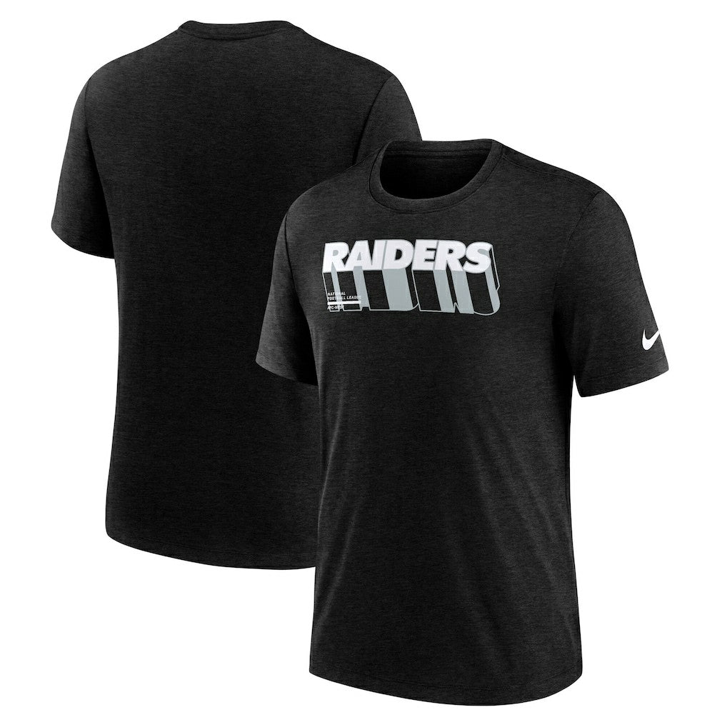 Long Pass Tri-Blend T-Shirt - Las Vegas Raiders T-shirts