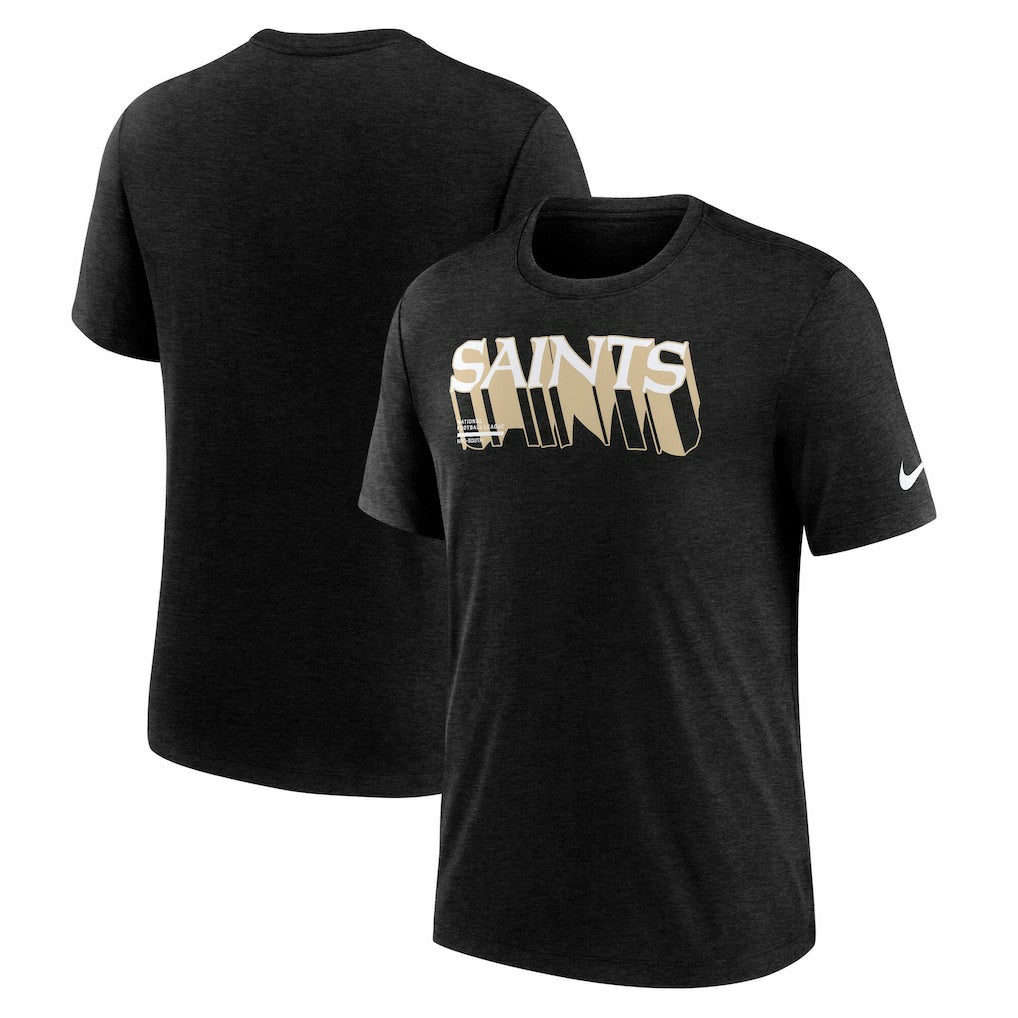 Long Pass Tri-Blend T-Shirt - New Orleans Saints T-shirts