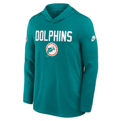 Big & Tall Alt Pack Dri-FIT Long Sleeve Hoodie T-Shirt  - Miami Dolphins Hoodies