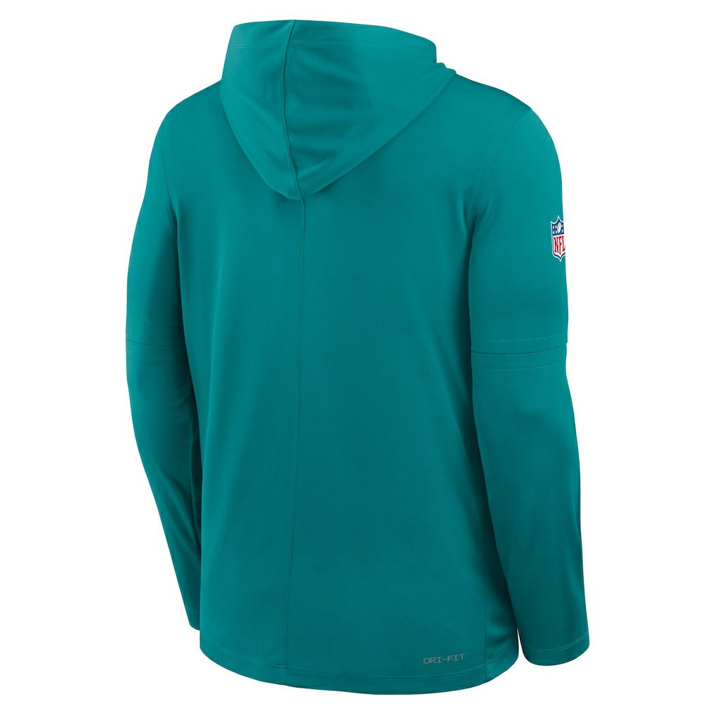 Big & Tall Alt Pack Dri-FIT Long Sleeve Hoodie T-Shirt  - Miami Dolphins Hoodies