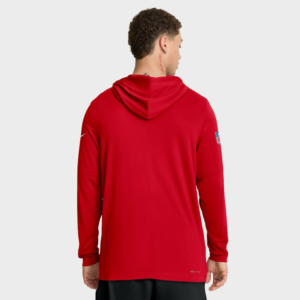Big & Tall Sideline Dri-FIT Long Sleeve Hoodie T-Shirt - Kansas City Chiefs Hoodies