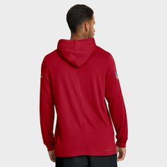 Big & Tall Sideline Dri-FIT Long Sleeve Hoodie T-Shirt - San Francisco 49ers Hoodies