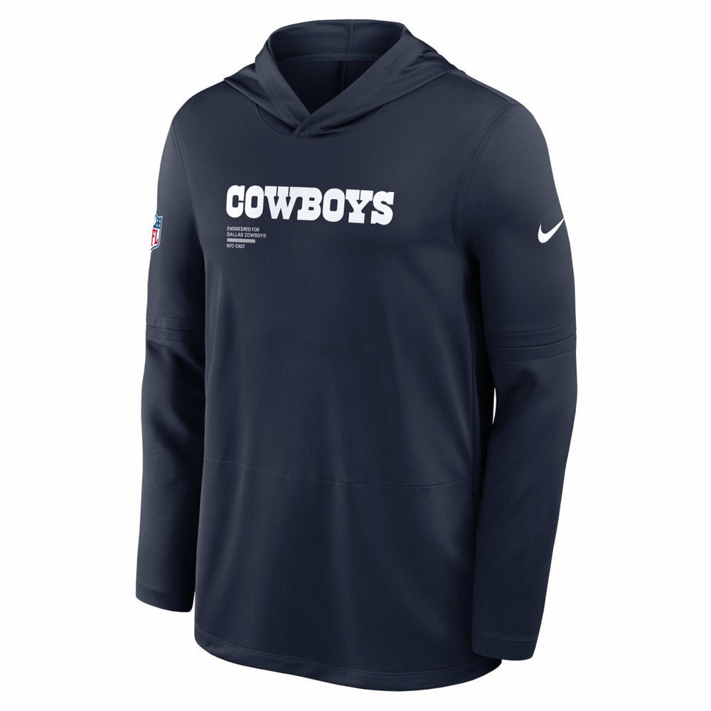 Big & Tall Sideline Dri-FIT Long Sleeve Hoodie T-Shirt - Dallas Cowboys Hoodies