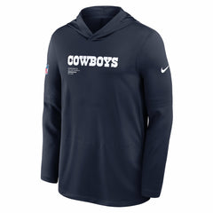 Big & Tall Sideline Dri-FIT Long Sleeve Hoodie T-Shirt - Dallas Cowboys Hoodies