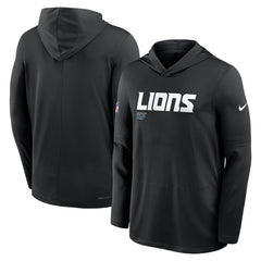 Big & Tall Sideline Dri-FIT Long Sleeve Hoodie T-Shirt - Detroit Lions Hoodies