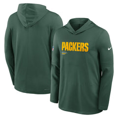 Big & Tall Sideline Dri-FIT Long Sleeve Hoodie T-Shirt - Green Bay Packers Hoodies