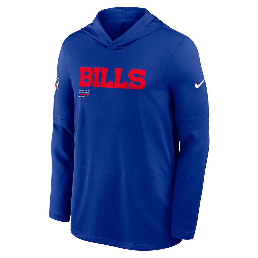 Big & Tall Sideline Dri-FIT Long Sleeve Hoodie T-Shirt - Buffalo Bills Hoodies