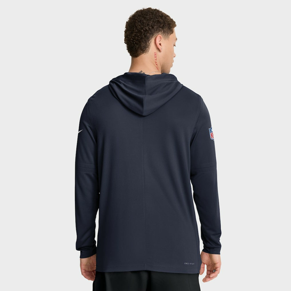 Big & Tall Sideline Dri-FIT Long Sleeve Hoodie T-Shirt - Chicago Bears Hoodies