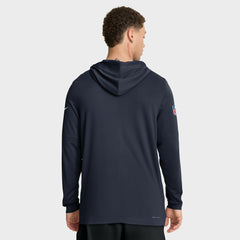 Big & Tall Sideline Dri-FIT Long Sleeve Hoodie T-Shirt - Chicago Bears Hoodies