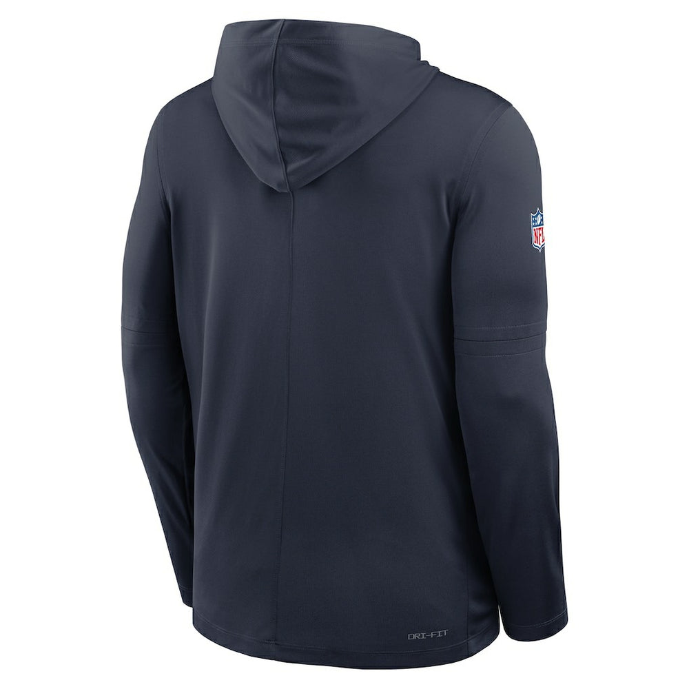 Big & Tall Sideline Dri-FIT Long Sleeve Hoodie T-Shirt - Chicago Bears Hoodies
