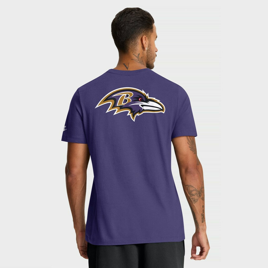 Rewind Front and Back Hit Essential T-Shirt - Baltimore Ravens T-shirts