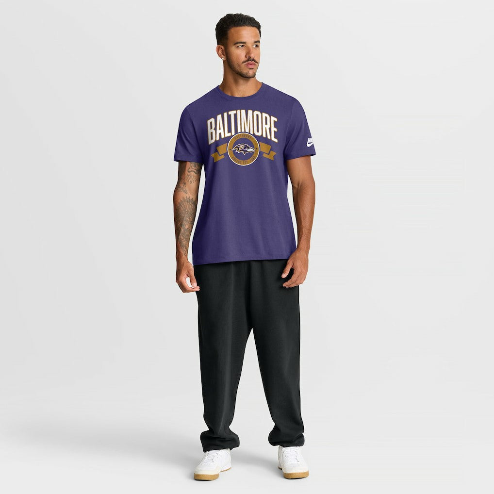 Rewind Front and Back Hit Essential T-Shirt - Baltimore Ravens T-shirts