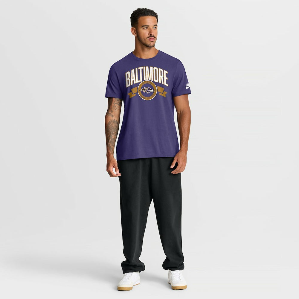 Rewind Front and Back Hit Essential T-Shirt - Baltimore Ravens T-shirts