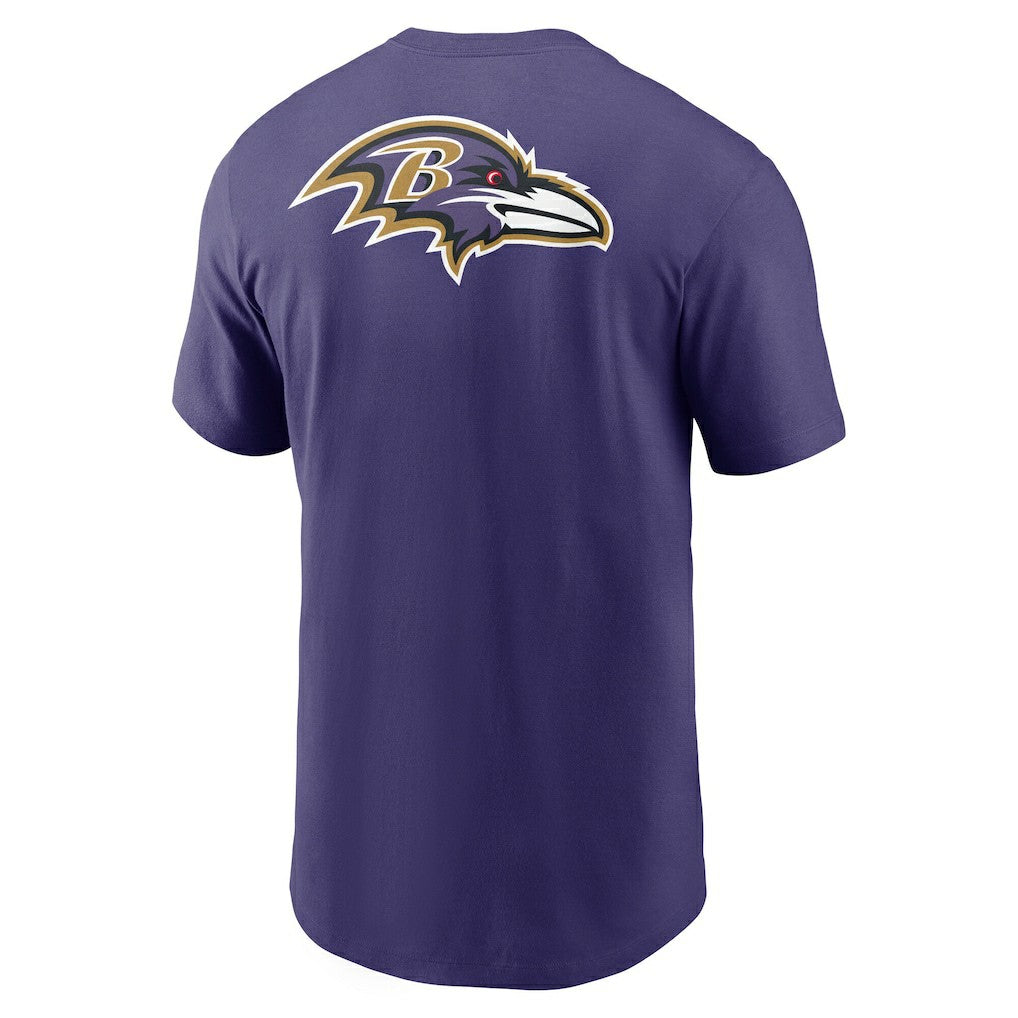 Rewind Front and Back Hit Essential T-Shirt - Baltimore Ravens T-shirts