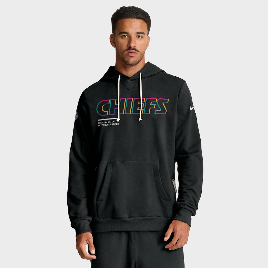 Tall 2025 NFL Crucial Catch Sideline Standard Issue Dri-FIT Hoodie - Kansas City Chiefs Hoodies