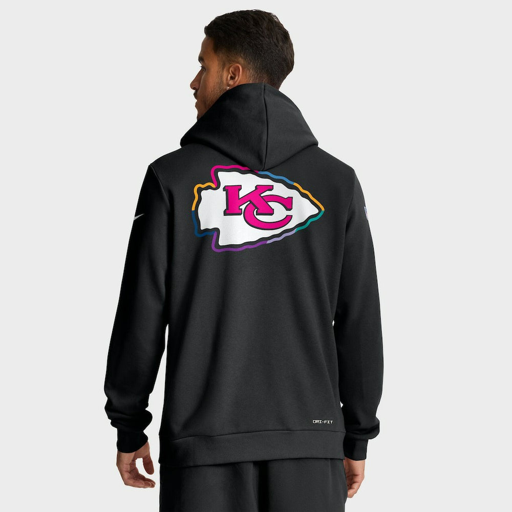 Tall 2025 NFL Crucial Catch Sideline Standard Issue Dri-FIT Hoodie - Kansas City Chiefs Hoodies