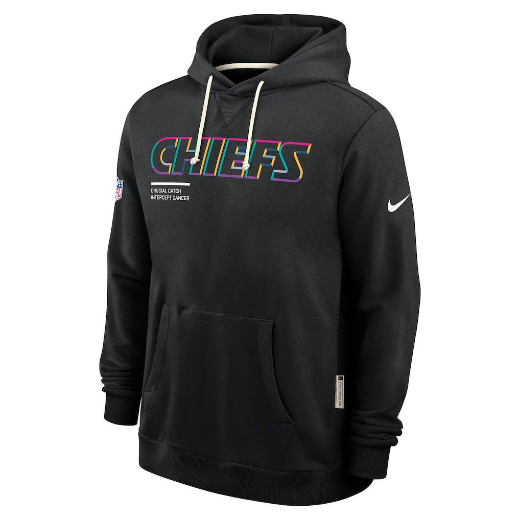 Tall 2025 NFL Crucial Catch Sideline Standard Issue Dri-FIT Hoodie - Kansas City Chiefs Hoodies