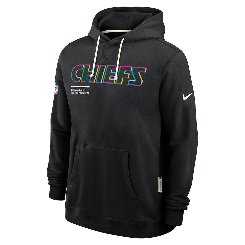 Tall 2025 NFL Crucial Catch Sideline Standard Issue Dri-FIT Hoodie - Kansas City Chiefs Hoodies
