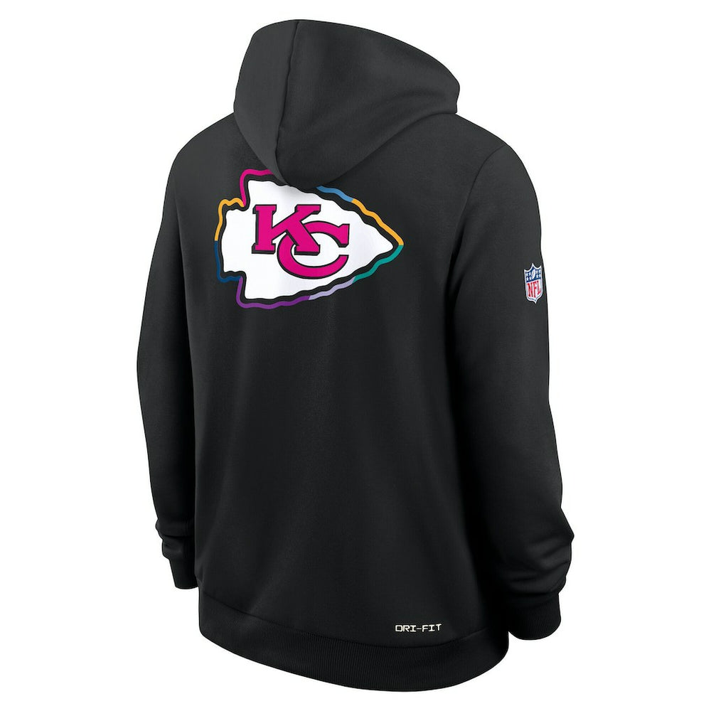 Tall 2025 NFL Crucial Catch Sideline Standard Issue Dri-FIT Hoodie - Kansas City Chiefs Hoodies