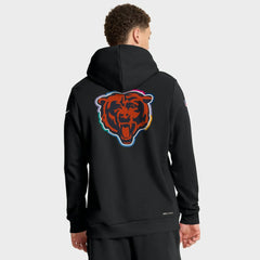 Tall 2025 NFL Crucial Catch Sideline Standard Issue Dri-FIT Hoodie - Chicago Bears Hoodies