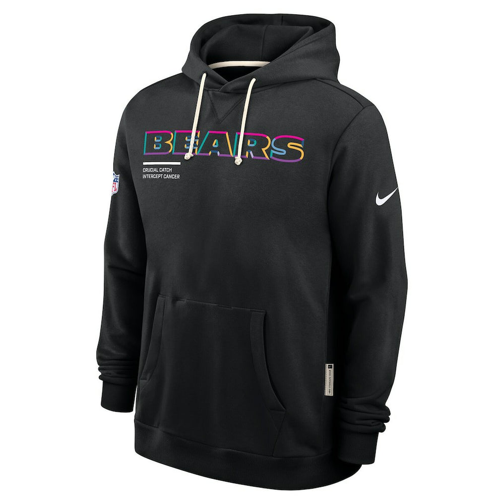 Tall 2025 NFL Crucial Catch Sideline Standard Issue Dri-FIT Hoodie - Chicago Bears Hoodies