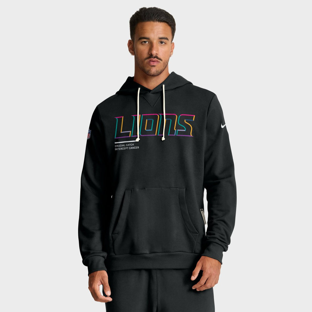 Tall 2025 NFL Crucial Catch Sideline Standard Issue Dri-FIT Hoodie - Detroit Lions Hoodies