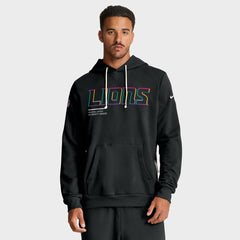 Tall 2025 NFL Crucial Catch Sideline Standard Issue Dri-FIT Hoodie - Detroit Lions Hoodies