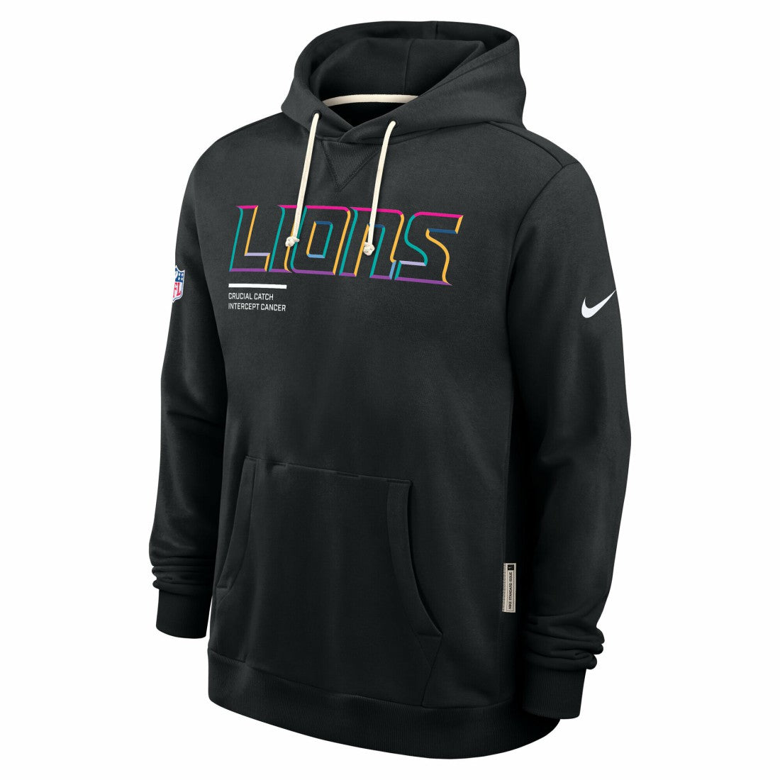 Tall 2025 NFL Crucial Catch Sideline Standard Issue Dri-FIT Hoodie - Detroit Lions Hoodies