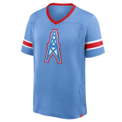 Oilers Throwback Hometown Premium Hashmark V-Neck T-Shirt - Tennessee Titans T-shirts