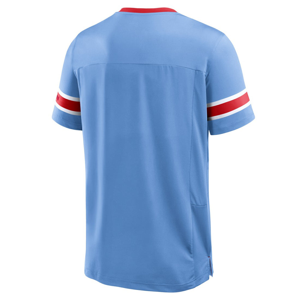 Oilers Throwback Hometown Premium Hashmark V-Neck T-Shirt - Tennessee Titans T-shirts