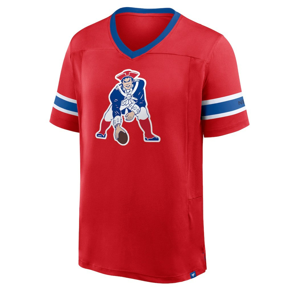Hometown Premium Hashmark V-Neck T-Shirt - New England Patriots T-shirts