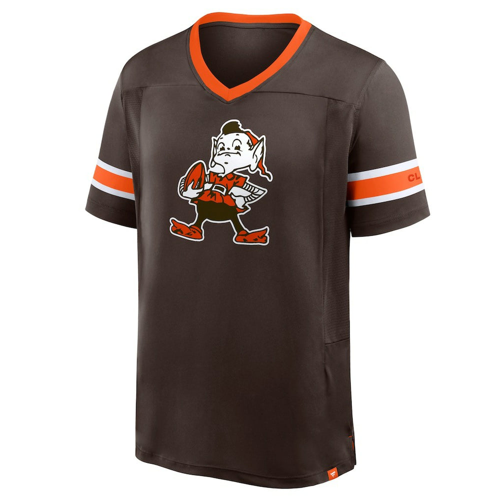 Hometown Premium Hashmark V-Neck T-Shirt - Cleveland Browns T-shirts