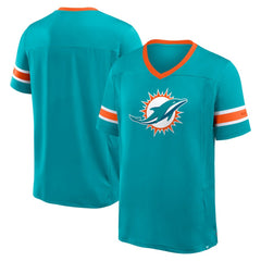 Hometown Premium Hashmark V-Neck T-Shirt - Miami Dolphins T-shirts