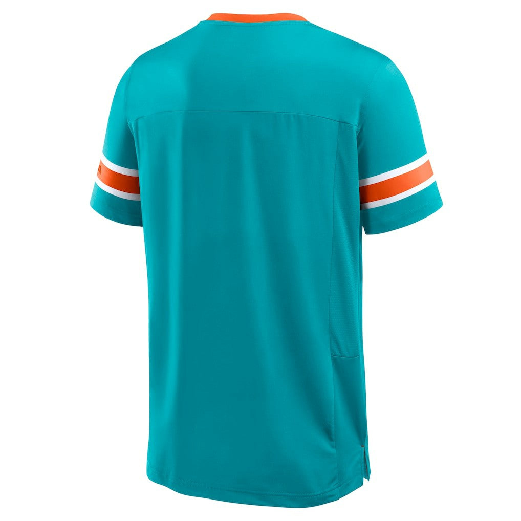 Hometown Premium Hashmark V-Neck T-Shirt - Miami Dolphins T-shirts