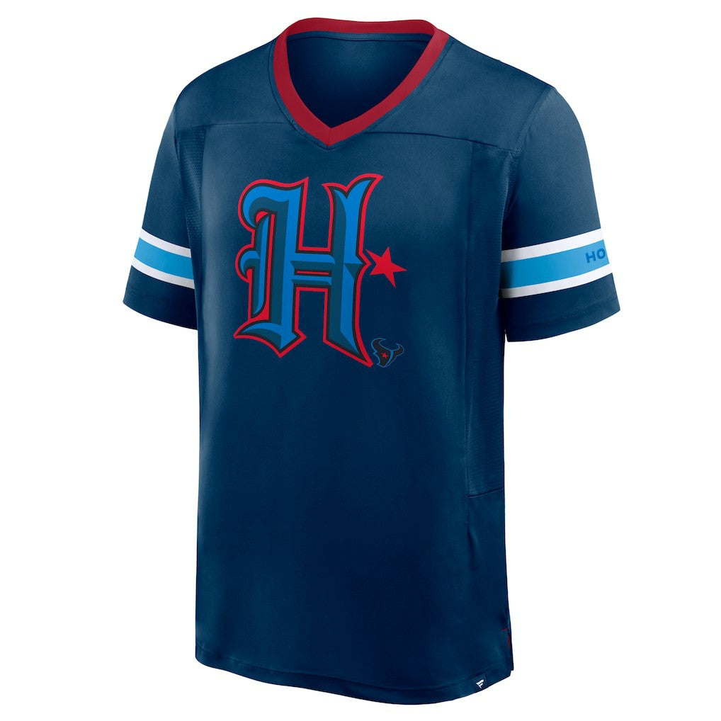 Redzone Hashmark V-Neck T-Shirt - Houston Texans T-shirts