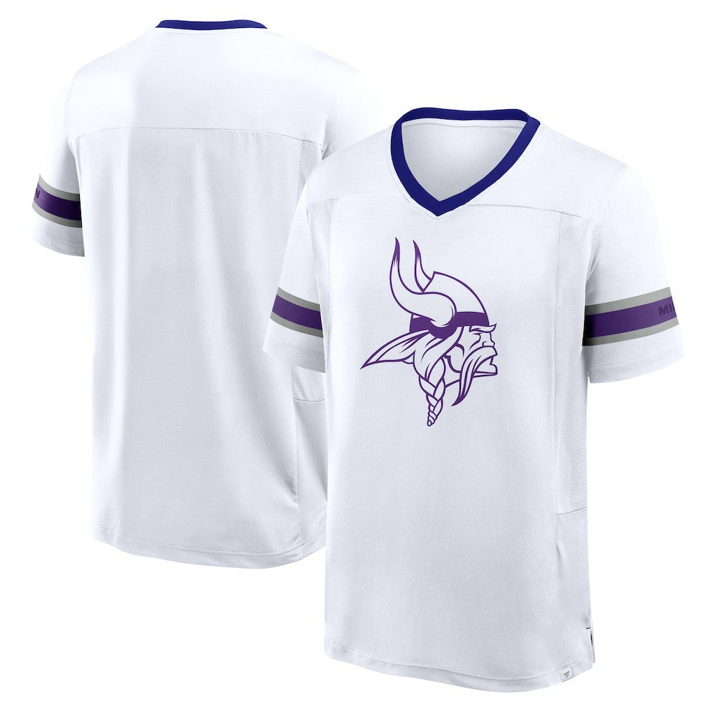 Redzone Hashmark V-Neck T-Shirt - Minnesota Vikings T-shirts