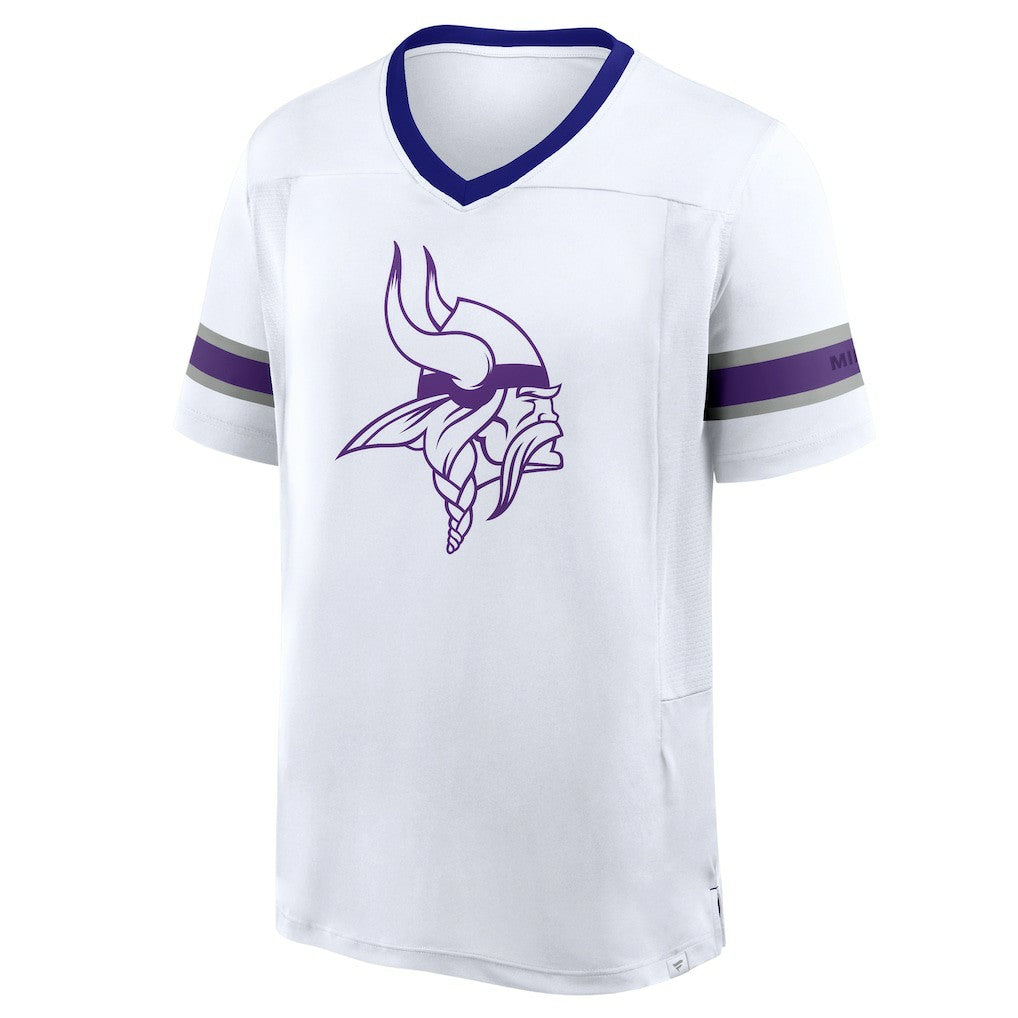 Redzone Hashmark V-Neck T-Shirt - Minnesota Vikings T-shirts