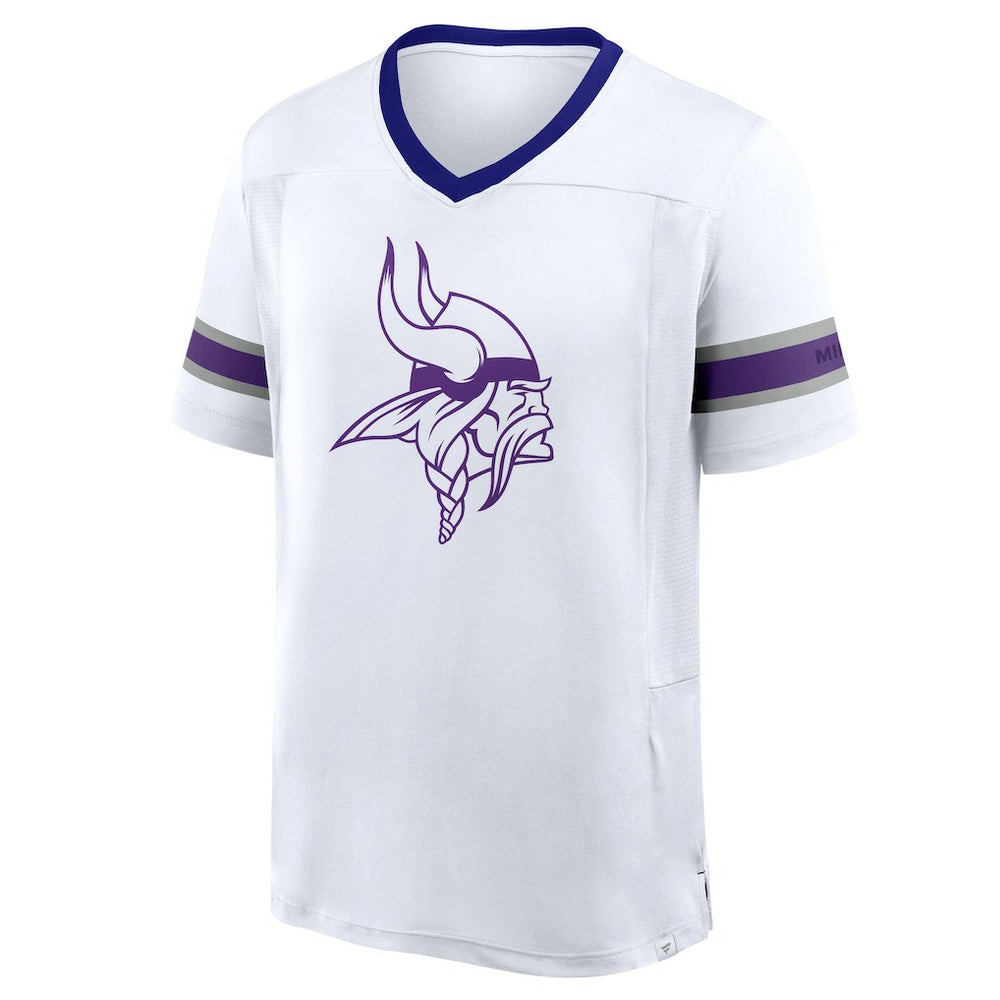 Redzone Hashmark V-Neck T-Shirt - Minnesota Vikings T-shirts