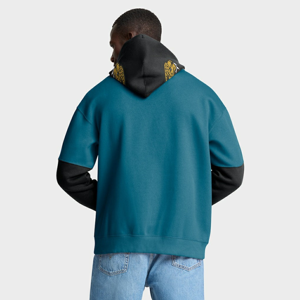 Helmet Retro Pullover Hoodie - Jacksonville Jaguars Hoodies