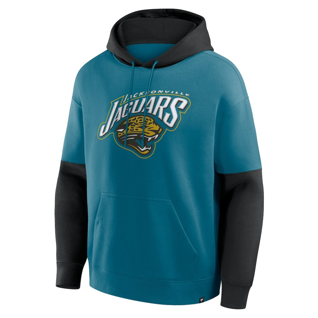 Helmet Retro Pullover Hoodie - Jacksonville Jaguars Hoodies