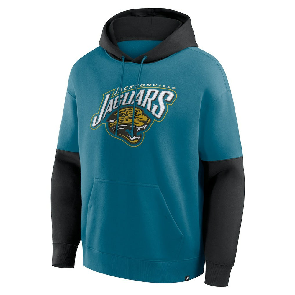Helmet Retro Pullover Hoodie - Jacksonville Jaguars Hoodies