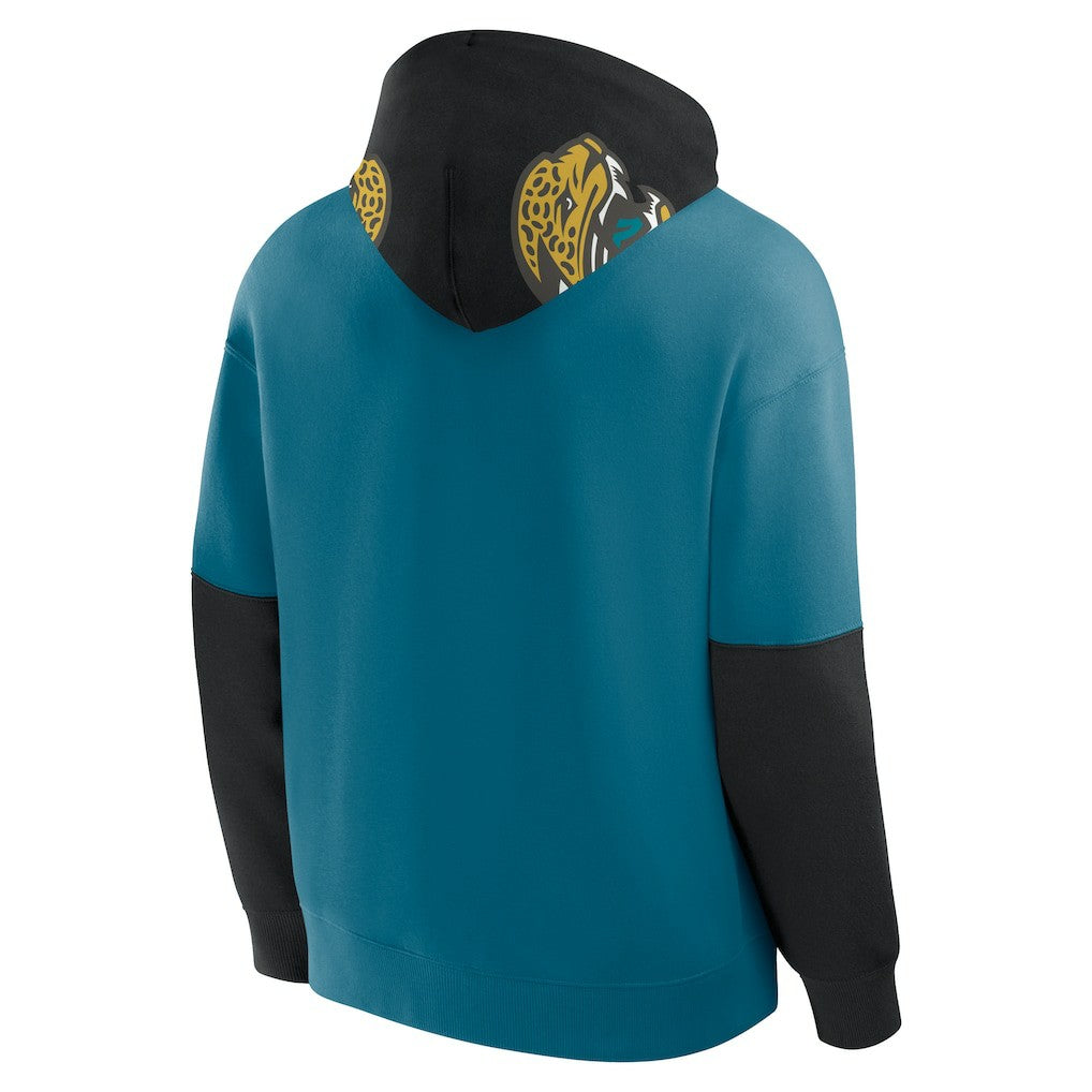 Helmet Retro Pullover Hoodie - Jacksonville Jaguars Hoodies