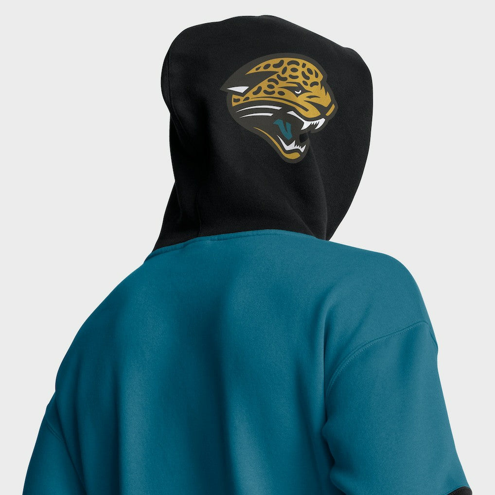 Helmet Retro Pullover Hoodie - Jacksonville Jaguars Hoodies