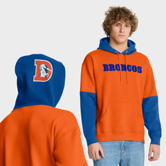 Helmet Retro Pullover Hoodie - Denver Broncos Hoodies
