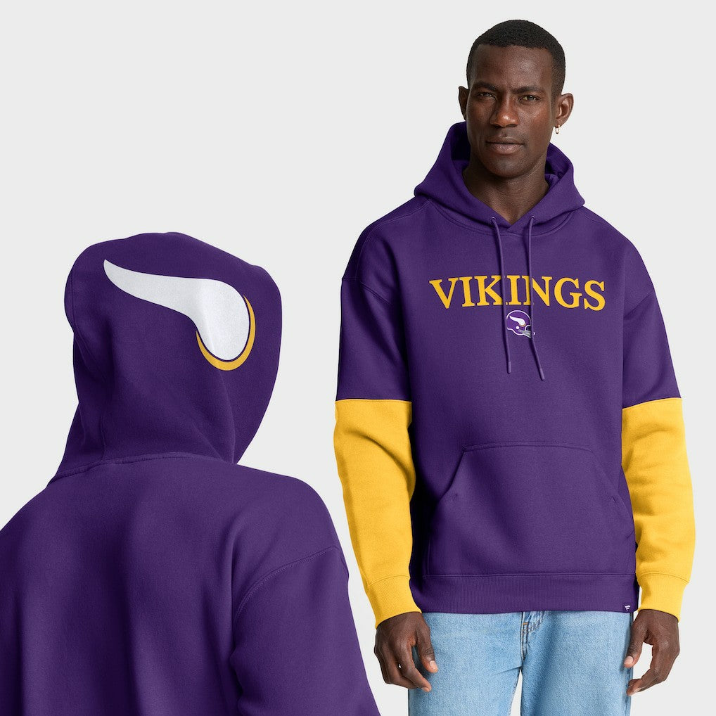 Helmet Retro Pullover Hoodie - Minnesota Vikings Hoodies